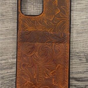 Leather IPhone 12 Pro Max Case - Card Holder